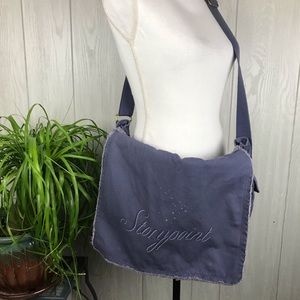 Authentic Pigment light blue adjustable crossbody messenger bag purse